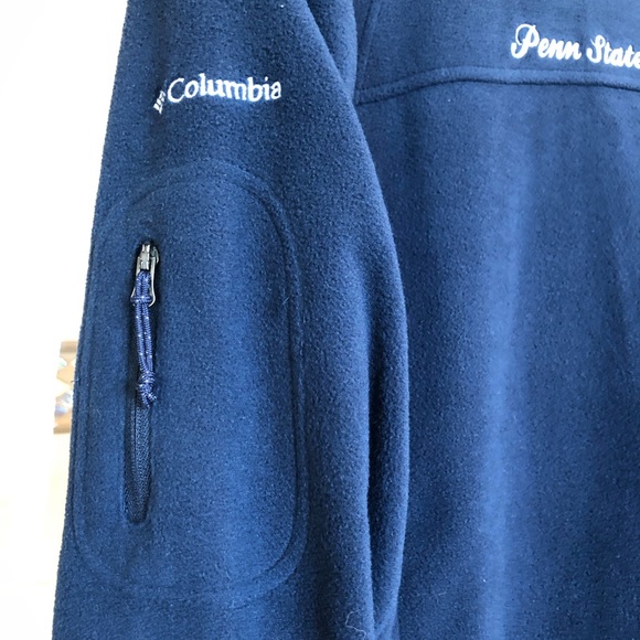 PennState Fleece Jacket  Columbia Brand Very Nice - Picture 5 of 6